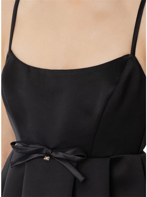 DRESS WITH BOW ELISABETTA FRANCHI | AB80451E2110 nero